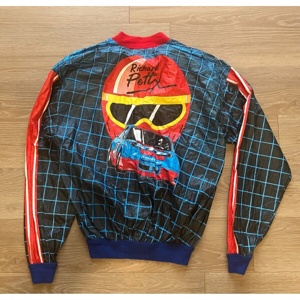 Vintage Richard Petty Nascar Windbreaker Jacket Men Size XL Ty-Breakers